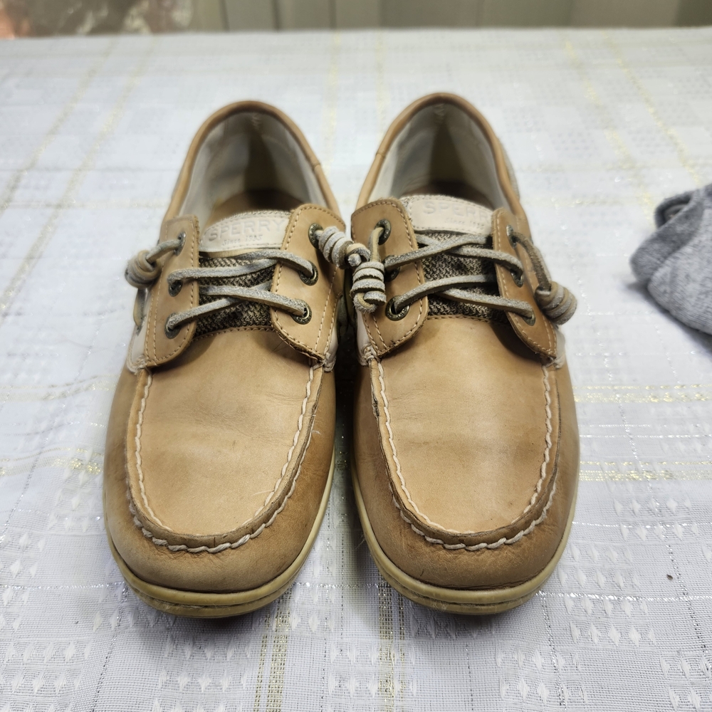 Sperry Women's Tan Leather Boat Shoes